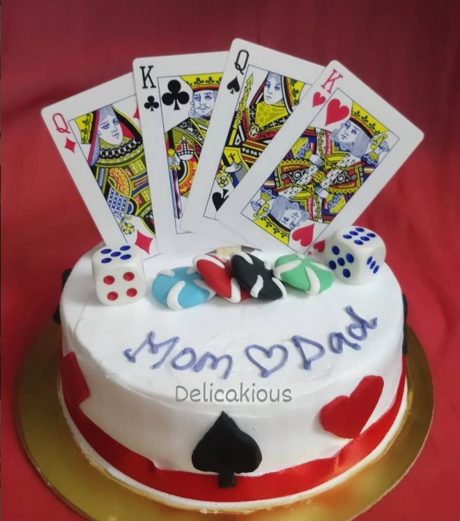 Casino themed cake