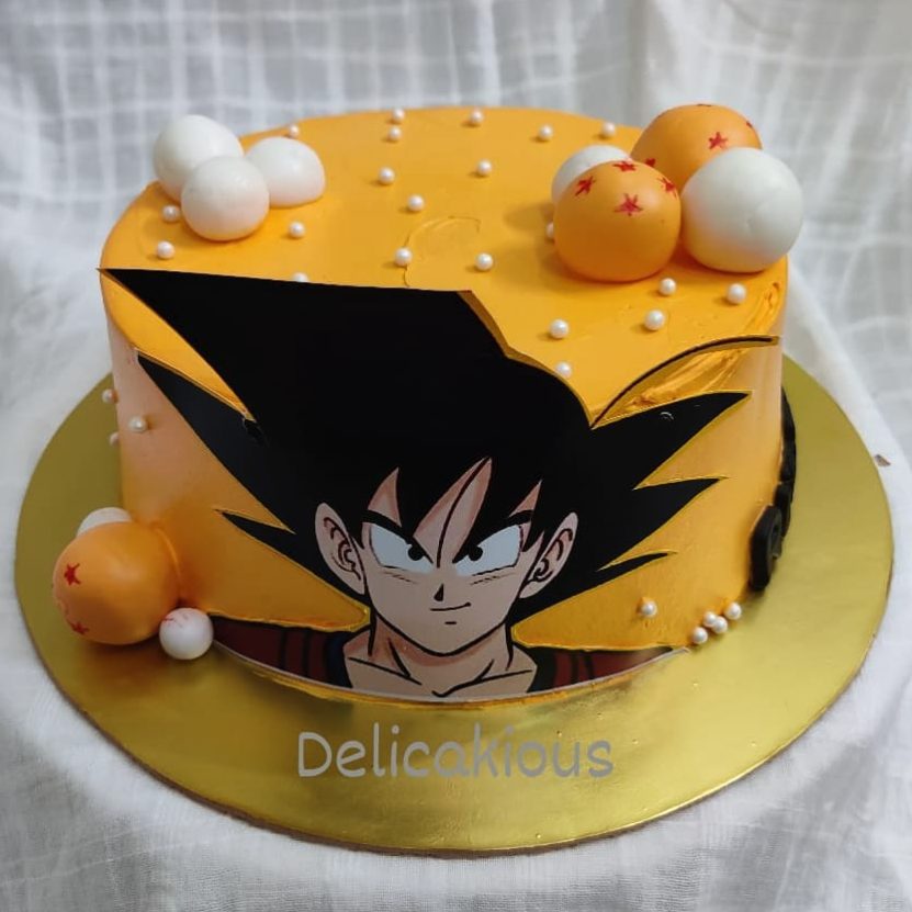 Dragon Ball Z Goku themed cake