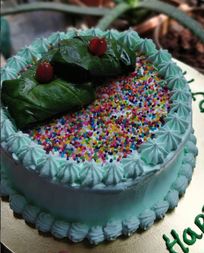 Paan cake with sweet betel leaf flavor